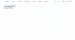 Desktop Screenshot of climateanalytics.org